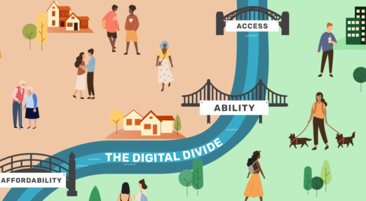 The Digital Divide infographic