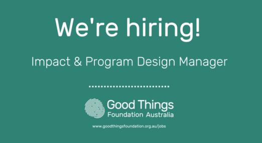 We're hiring: Impact & Program Design Manager